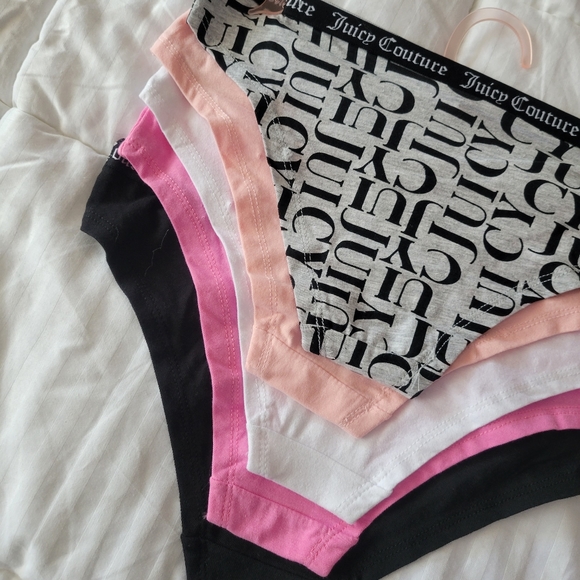 JUICY COUTURE BRAND NEW 5-PACK COTTON SPANDEX PANTIES SIZE S - Picture 5 of 6